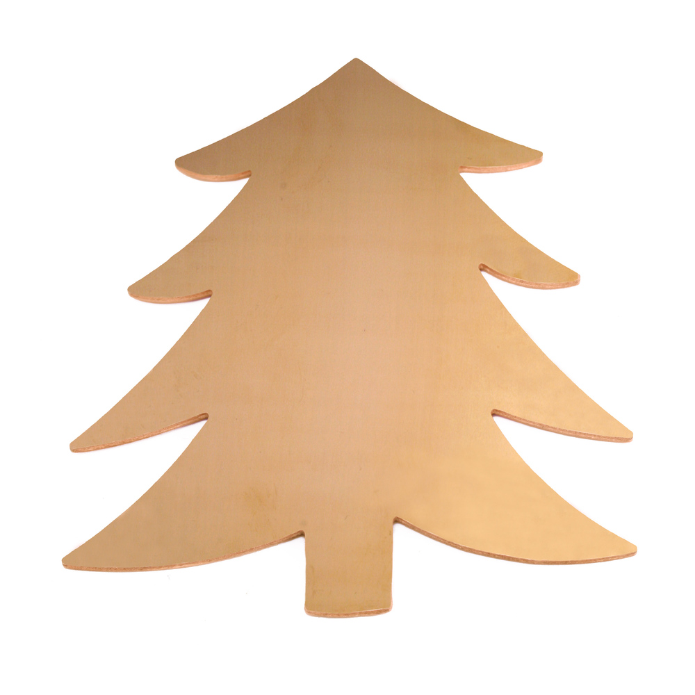Metal Stamping Blanks Brass Tree Blank, 58.4mm (2.3") x 51.4mm (2.04"), 24g